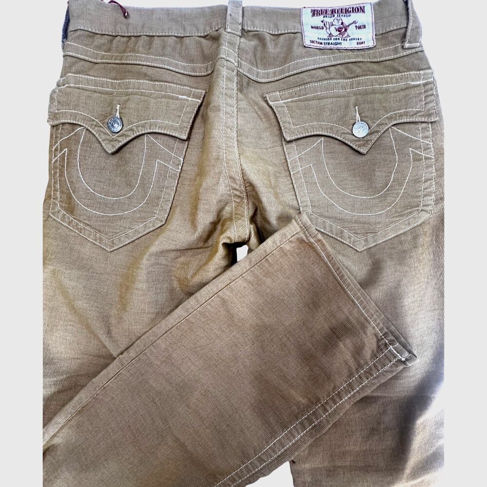 True Religion Corduroy Pants Mens 33 New Imperfection